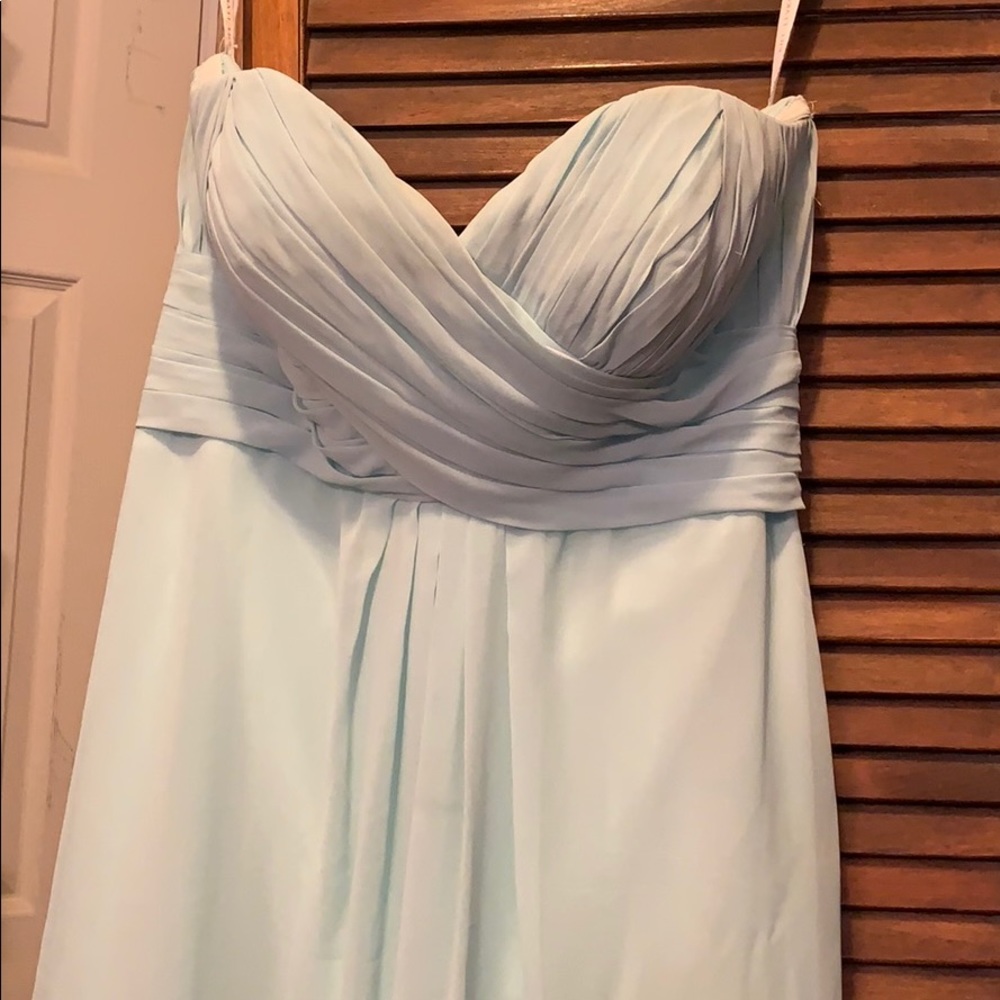 MUST GOO Long mint bridesmaids dress